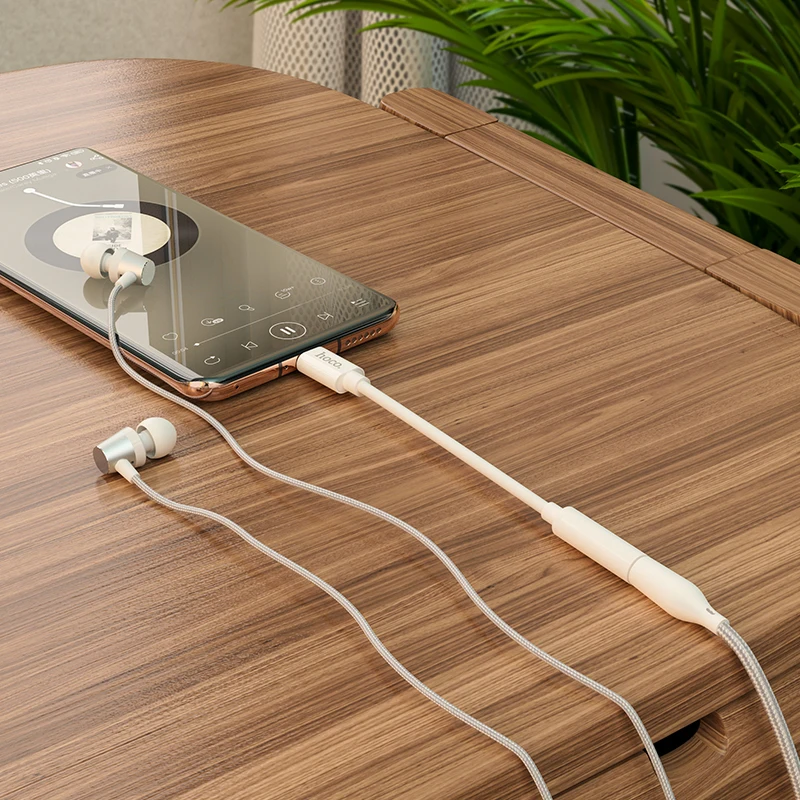 Адаптер для наушников HOCO с разъемом USB C 3 5 на мм AUX аудиокабель Huawei mate 20 Xiaomi Mi 10 |