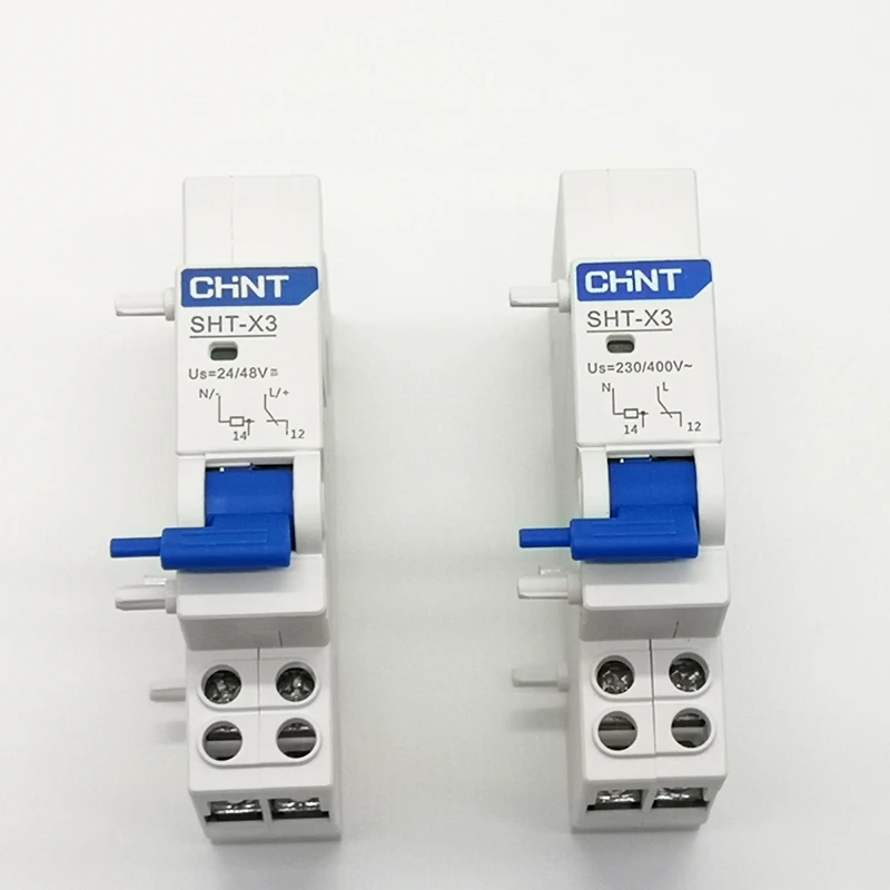 

1PCS CHINT Shunt Release SHT-X3 Assemble with NXB-125 Circuit Breaker DC、AC24V/48V AC230V/400V