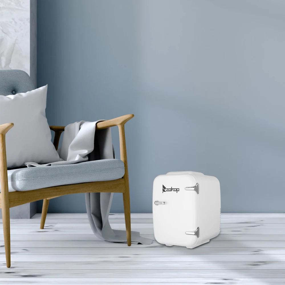 

ZOKOP MFA-5L-B AC 120V / DC 12V 5L/0.175cuft Portable Small Refrigerator, Hot and Cold Box White