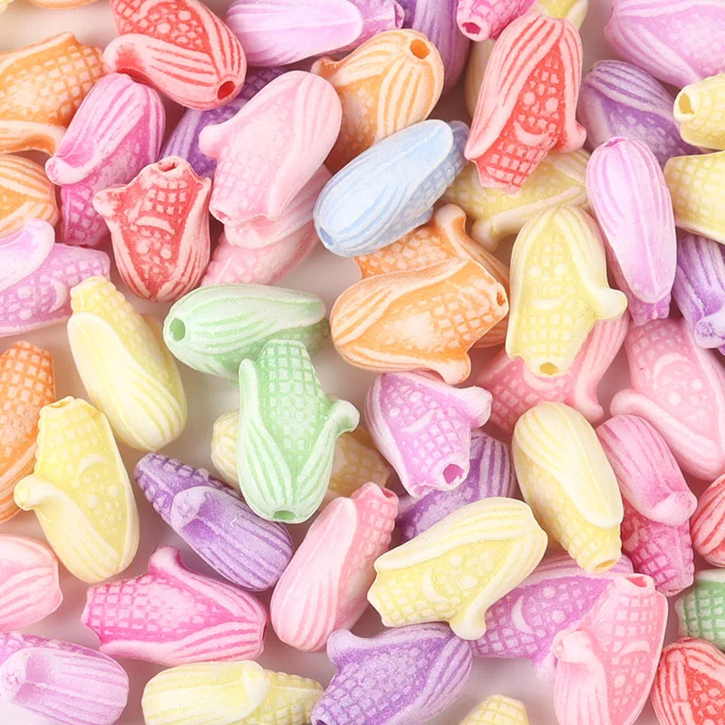 

50pcs Plastic Corn Washing Material Beads For Jewelry Making Diy Necklace Bracelet Decoration
