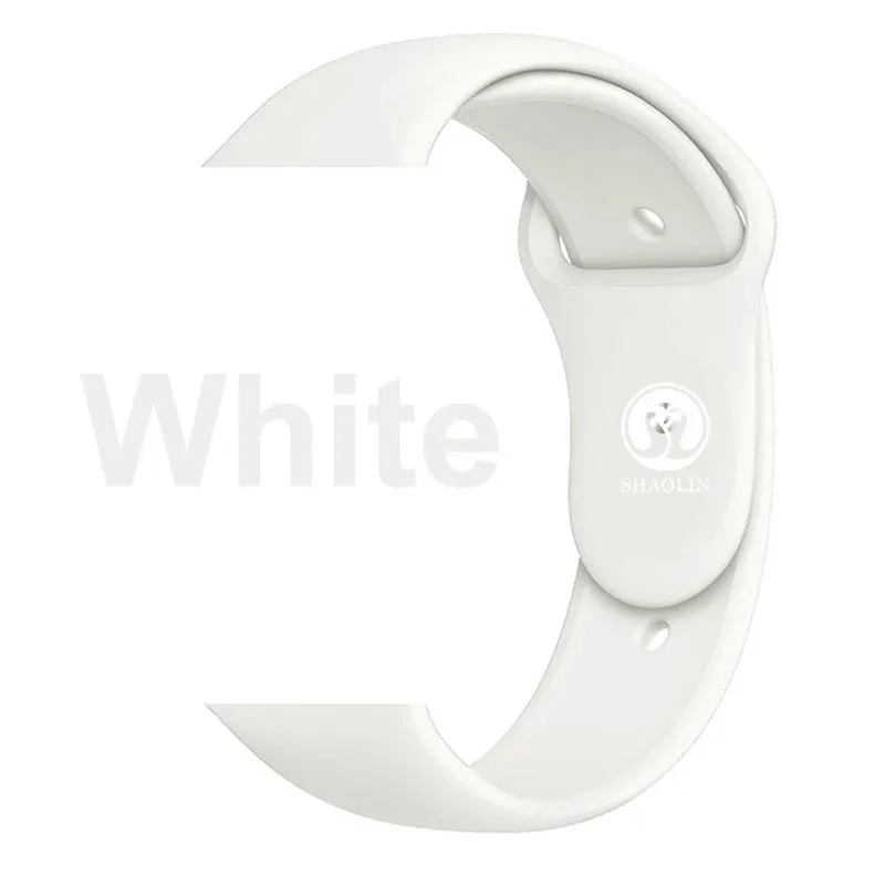 White Сменный спортивный ремешок для 38 мм apple watch Series1234 5 42 мм браслет на запястье ремешок для apple watch Sports Edition мягкий - Цвет: White
