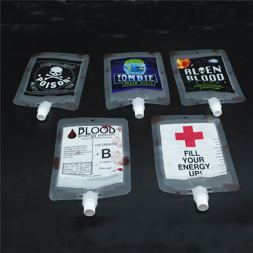 Контейнер для напитков косплея на Хэллоуин Сумка с кровью вампира реквизит