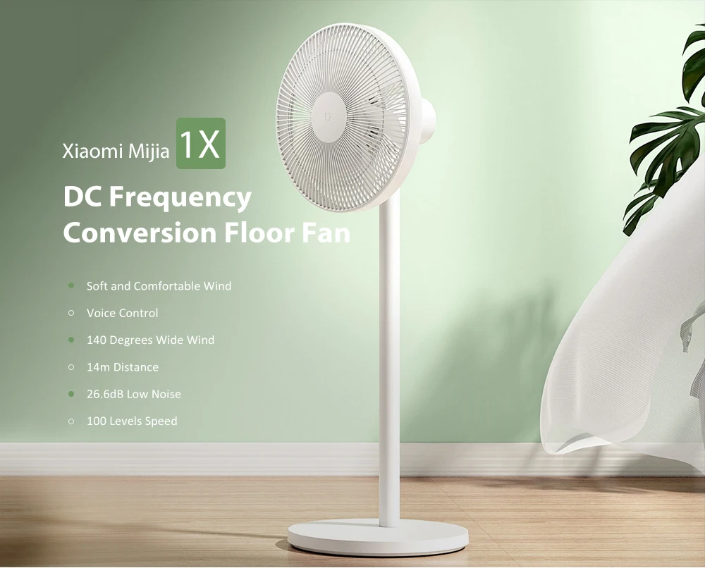 Xiaomi Mijia Dc инверторный вентилятор 1x для домашнего кулера напольный вентилятор для дома портативный кондиционер естественный ветер управление приложением