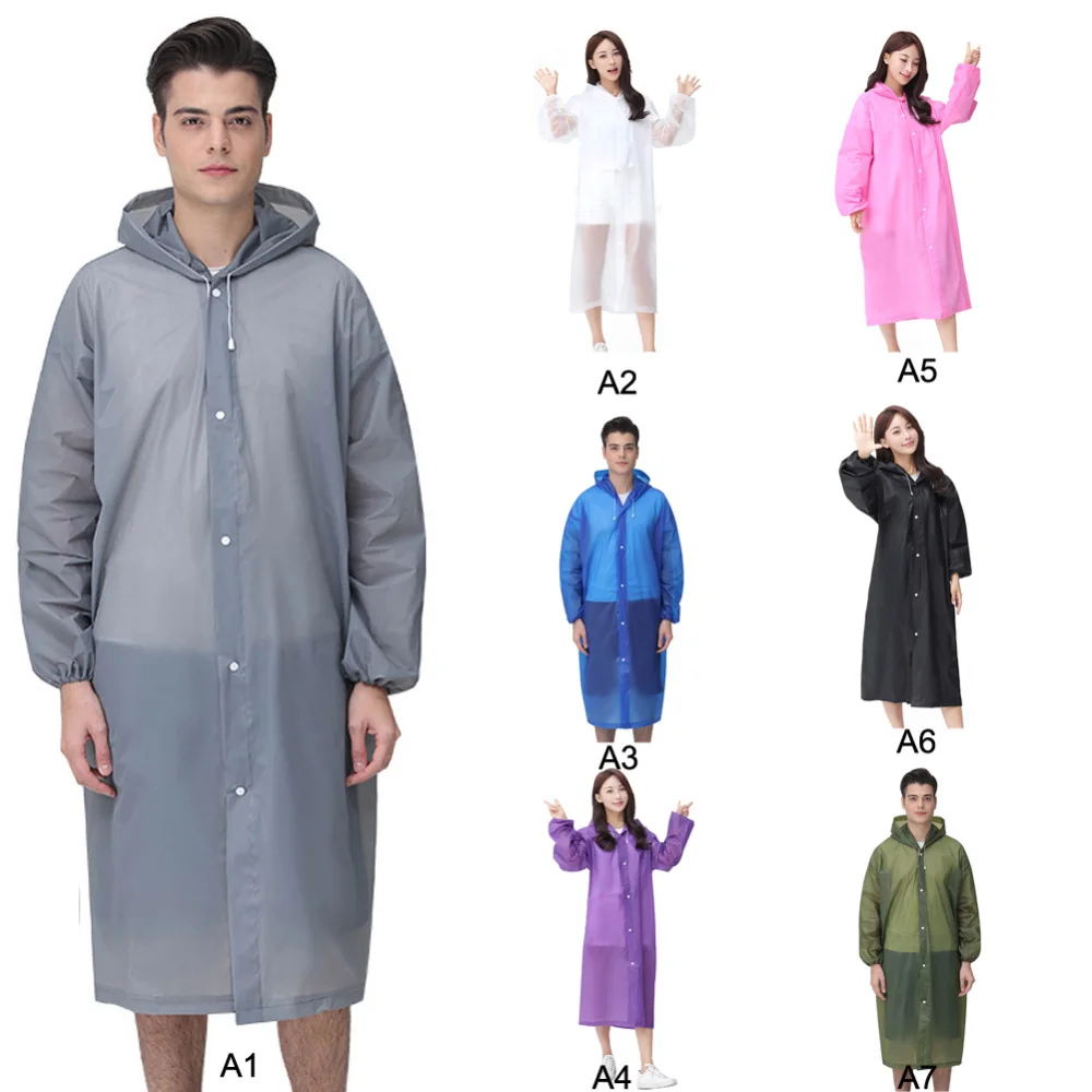 Плащ от дождя унисекс утепленный водонепроницаемый дождевик для мужчин и женщин