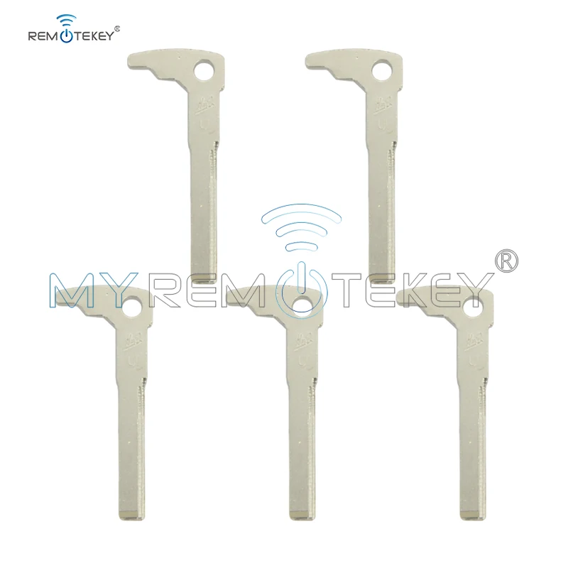 

Remtekey 5pcs small spare remote emergency key blade uncut replacement For Mercedes Benz insert blade
