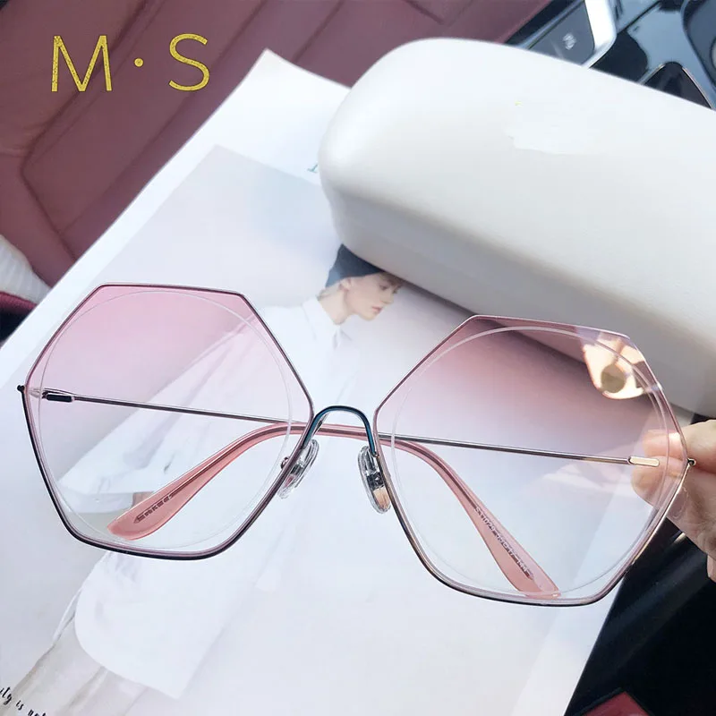 

Fashion Oversized Sunglasses Women UV400 Retro Brand Designer Big Frame Sun Glasses For Female Ladies Eyewear