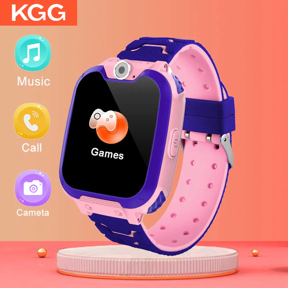 Детские Смарт часы музыкальные для игр водонепроницаемые детские с кнопкой SOS