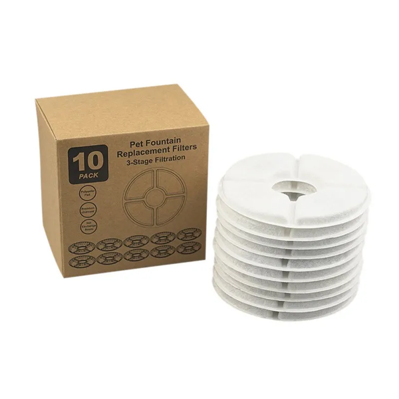 

Cat Water Fountain Replacement Filter Pet Fountain Round / Square Filter Element White For Old Drinking Fountain