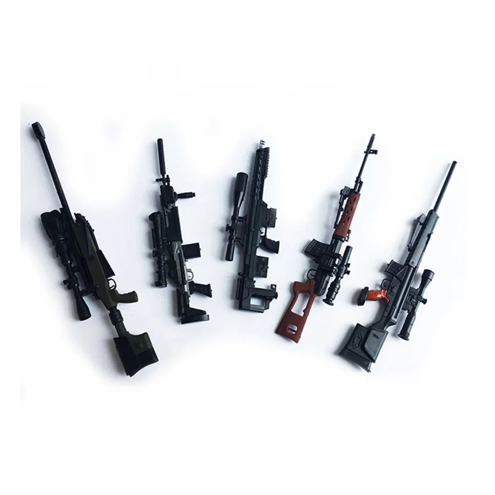 5 шт. 1:6 снайперская винтовка SVD пистолет 4D строительные блоки модель