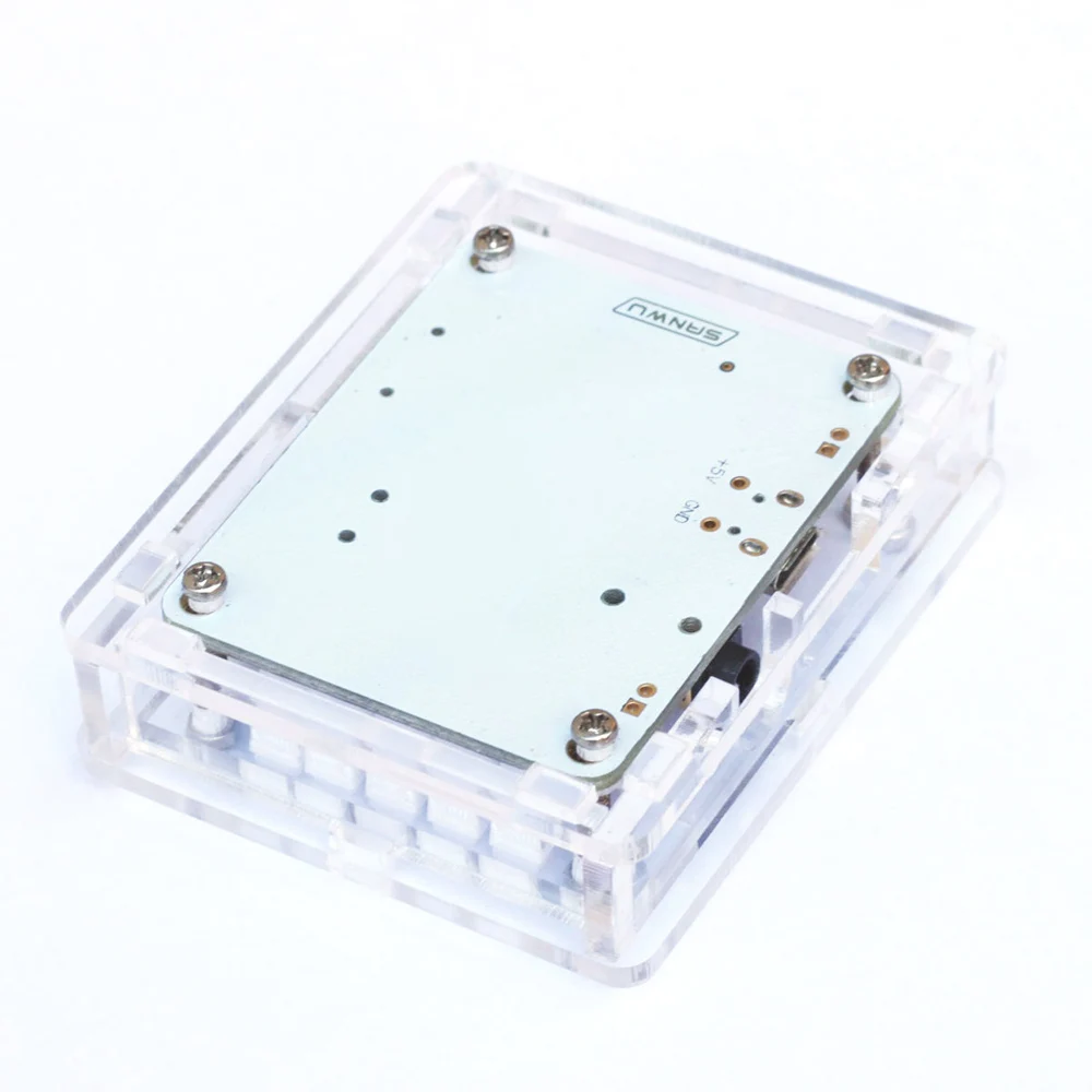 Акриловый DIY чехол корпус беспроводной стерео музыкальный модуль для USB DC 5V Bluetoo 2 1