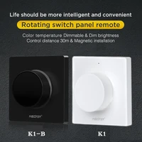 2 4g wireless rotating switch panel remote white black 3v dimmer dimmable brightness color temperature for led buld light