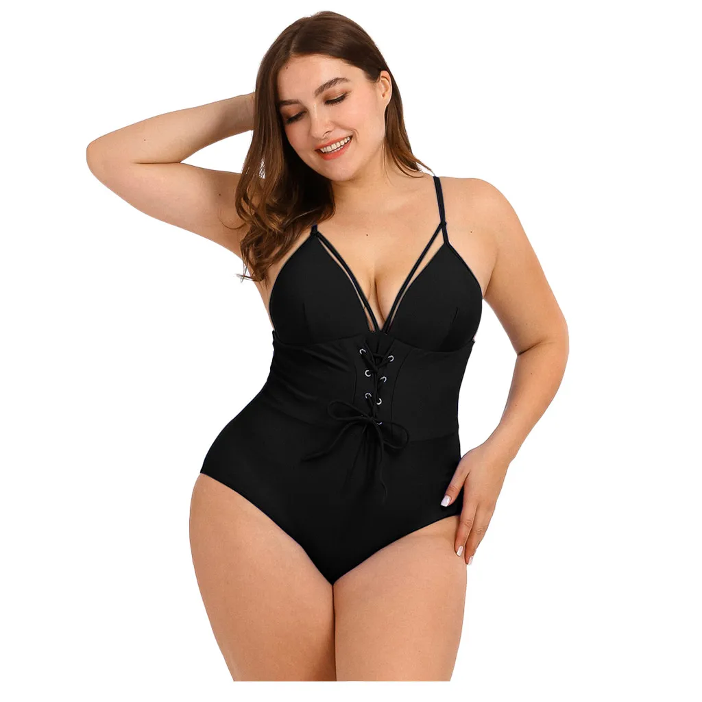 SAGACE женский сексуальный цельный купальник с принтом бикини размера плюс для