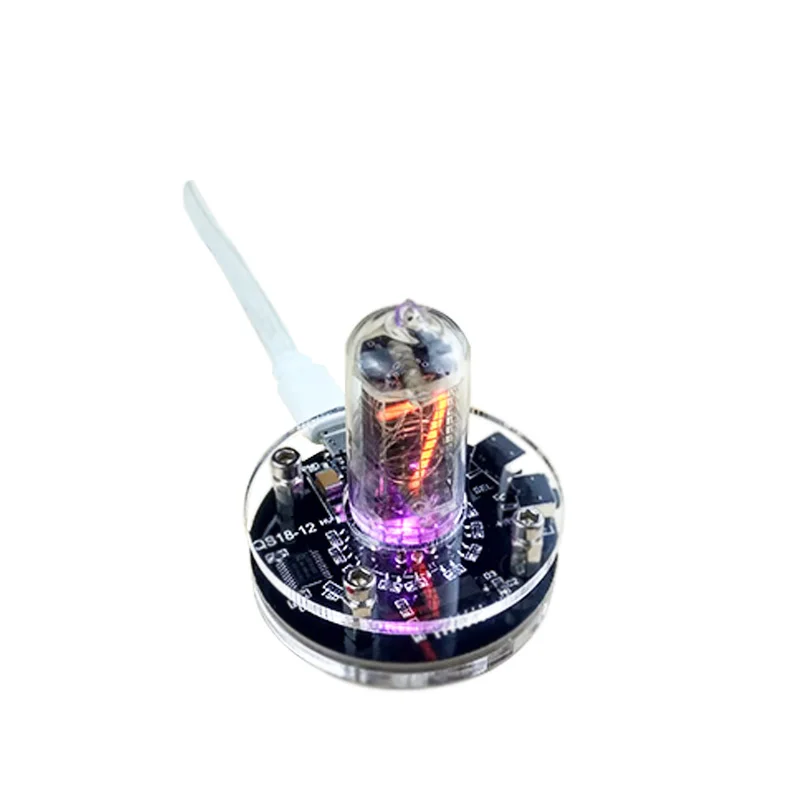 QS18-12 часы свечение трубки 1-бит интегрированный QS18 12 часы свечение трубки семь цветов RGB светодиодный Nixie часы без трубы