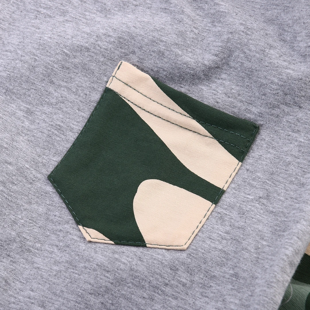 2 шт. футболка с коротким рукавом и камуфляжные брюки|Комплекты одежды для