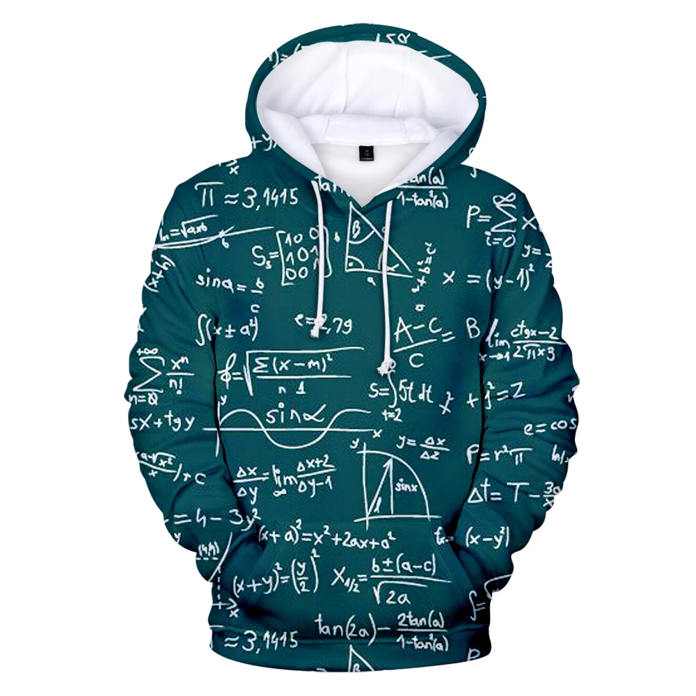 

3D Fashion Math Formula Sweatshirt Science Function Hoodie Harajuku Hip Hop Fashion Street Pullovers Kid Childen 3D Hoody Tops