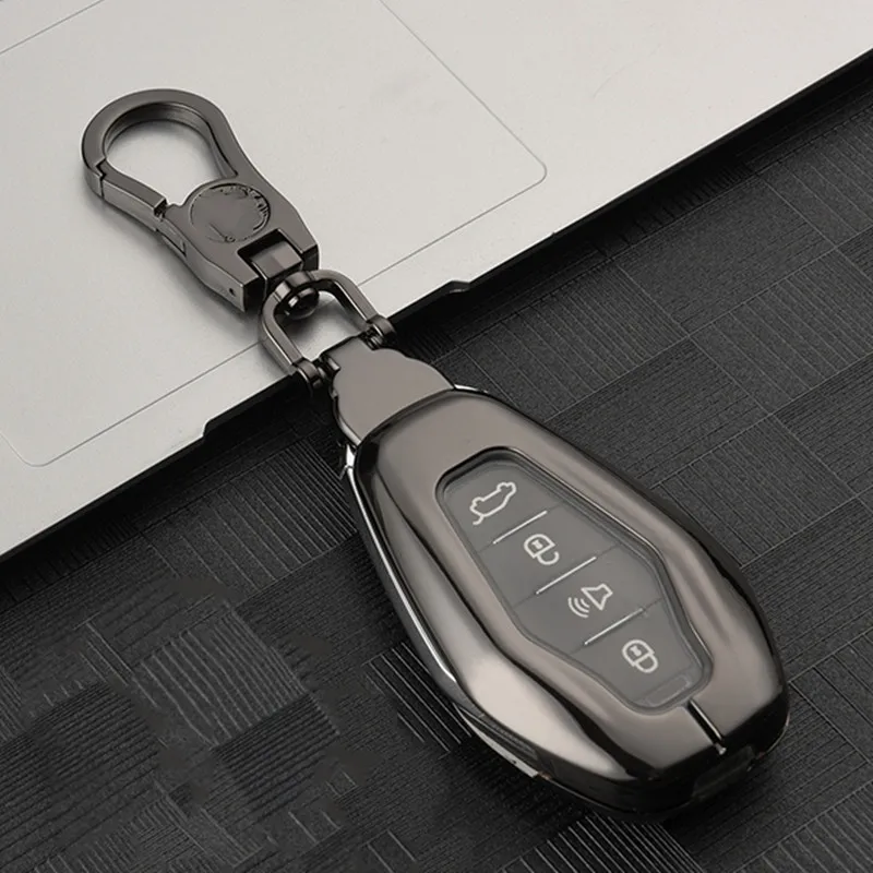 

Car Key Case Cover Key Bag For Chery X70 x95 x90 Accessories Car-Styling Auto Protect Set Keychain Holder Shell Alloy Protection