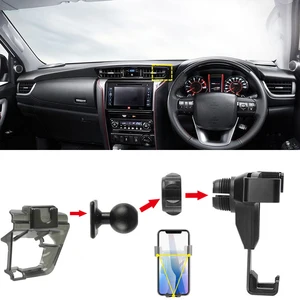 car accessories fit for toyota fortuner an150an160 2016 2019 gravity phone holder air vent mount mobile stand interior parts free global shipping