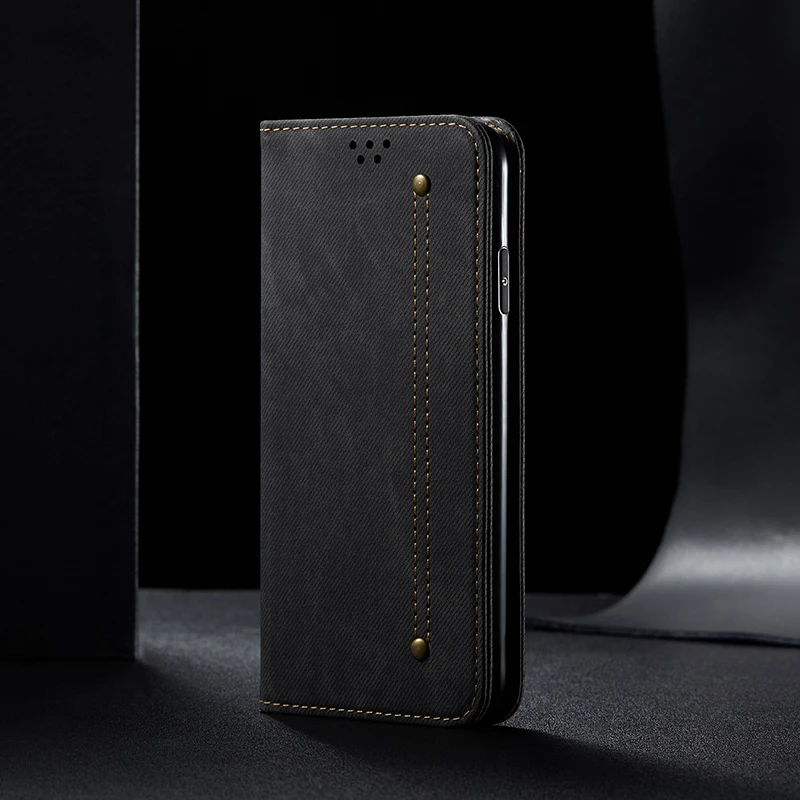 Luxury Jean Canvas Case For iPhone 11 Pro Max 6 6S 8 7 Plus Flip Magnetic Wallet Cover Phone XS X XR | Мобильные телефоны и