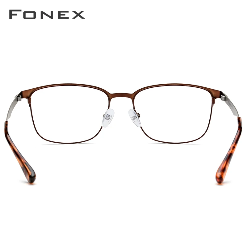FONEX сплава очки рамки Для женщин круглые очки по рецепту, Для мужчин Винтаж близорукость оправы для очков корейский безвинтовое