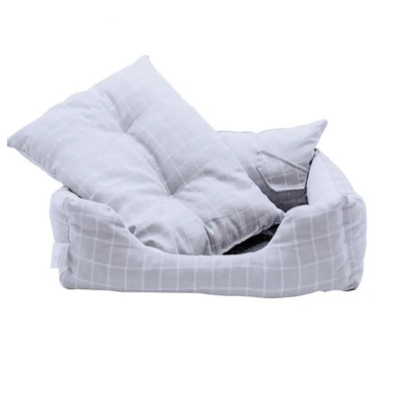 Съемная и моющаяся кровать для собак домик кошачье гнездо Всесезонная скамейка