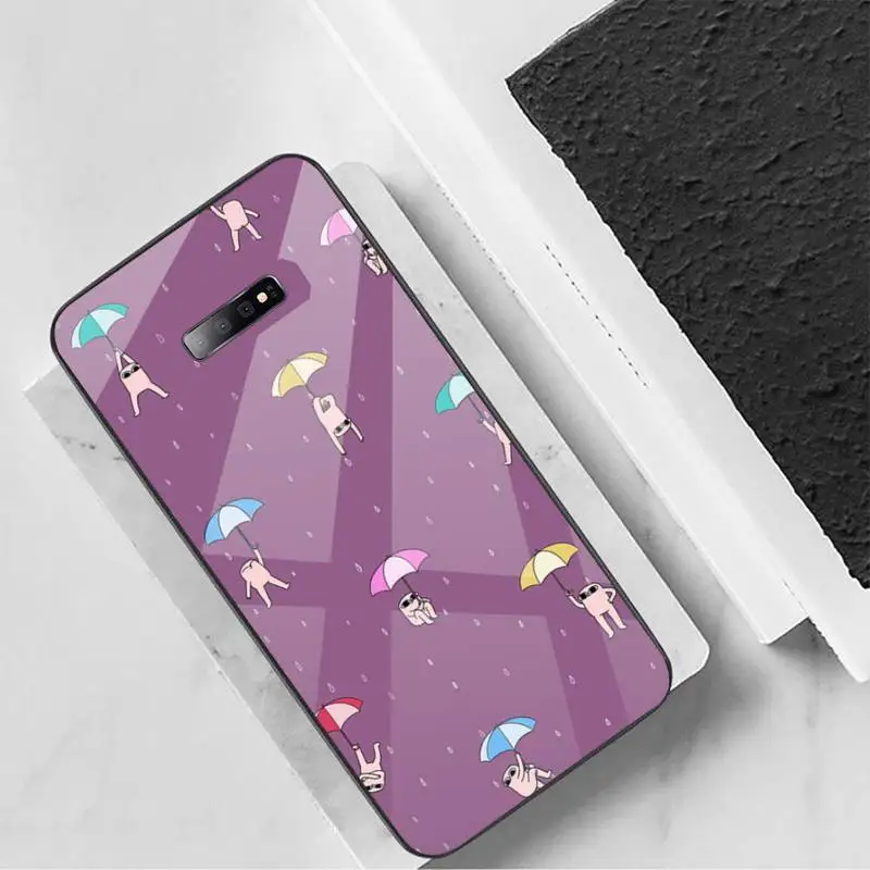

Cute Cartoon Ketnipz Phone Case Tempered glass For Samsung S6 S7 edge S8 S9 S10 e plus note8 9 10 pro