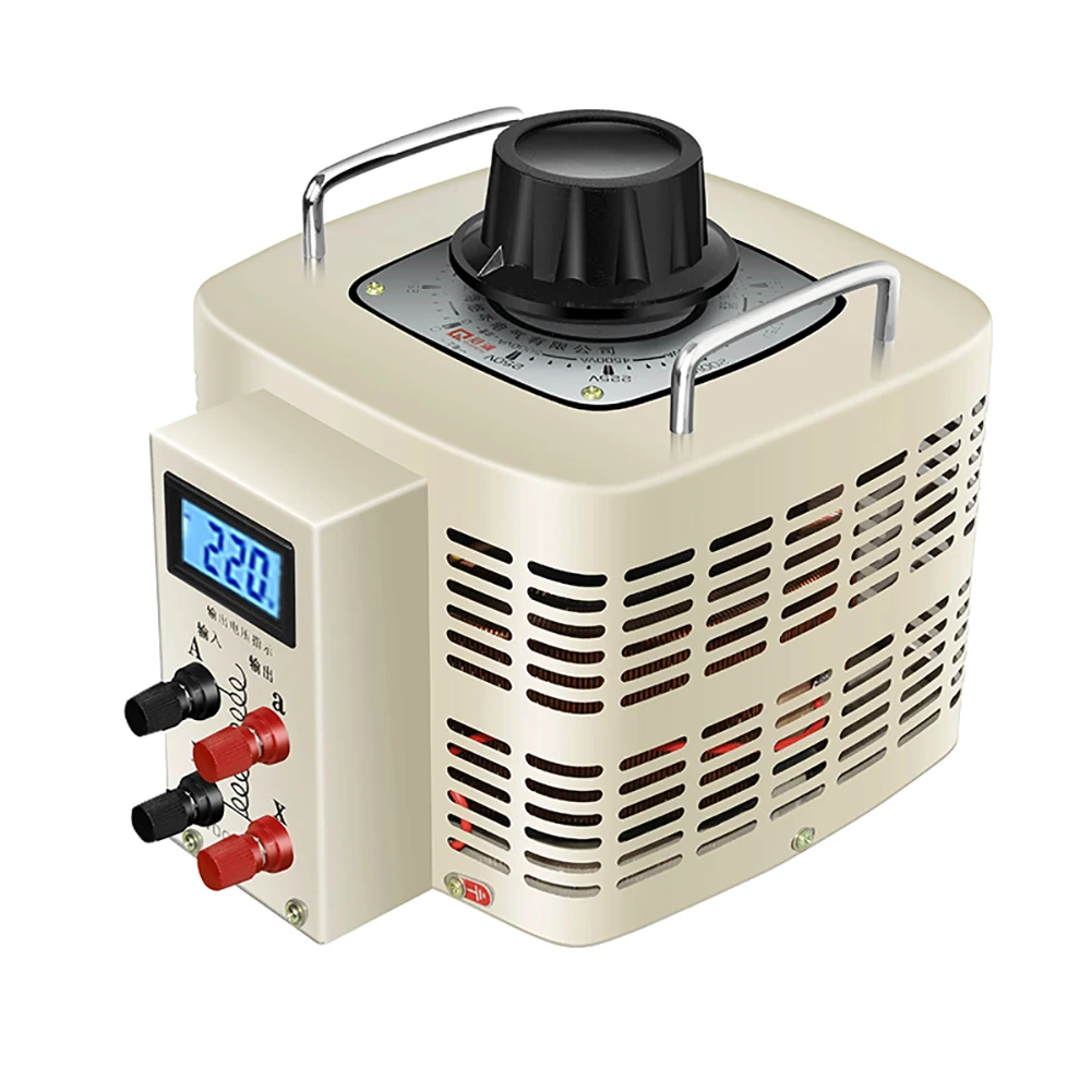 

Однофазный цифровой дисплей, регулятор контактного напряжения, переменный трансформатор, 5000 Вт, 20 А, вход 220 В, выход 0-250 В, Y