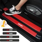 Автомобильный Стайлинг, 4 шт., накладки на пороги из углеродного волокна, наклейки на пороги для Honda Civic City Mugen TYPER VTEC Accord Odyssey Spirior CRV