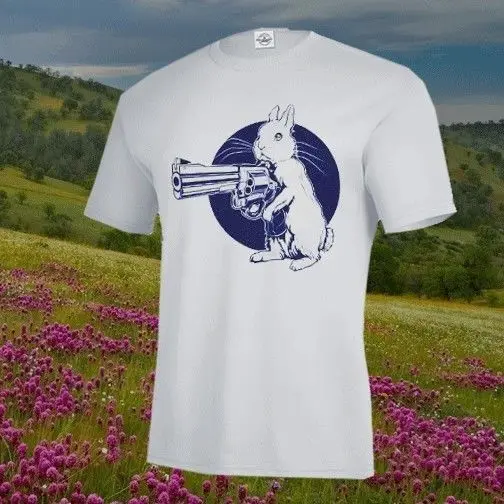 Модная мужская рубашка бесплатная доставка фирменная Новинка футболка с заячьим