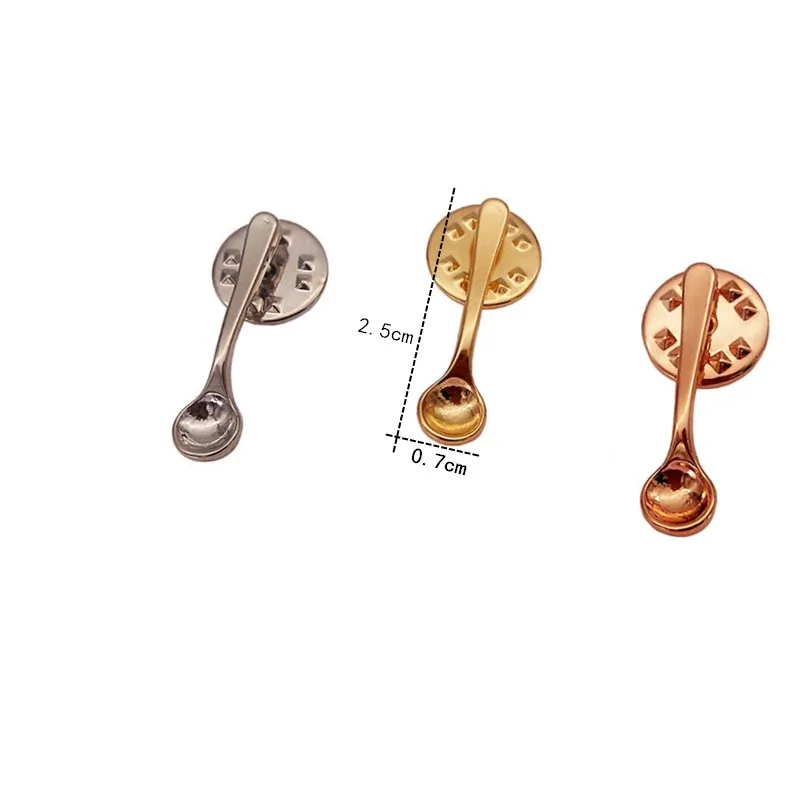 

Fashion Accessories Cup Spoon Creative Brooch Metal Utensils Cup Coffee Spoon Corsage Badge Adornment Women Jewelry