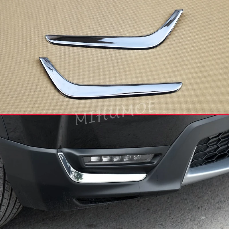 

Стальные полоски противотуманных фар для Honda CR-V 2017 2018 2019 CRV 5-го поколения, накладки на переднюю противотуманную фару, аксессуары