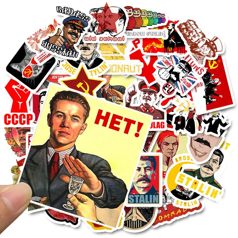 10/20/30/40/50 шт. советский Сталин СССР наклейки s водонепроницаемые ПВХ скейтборд