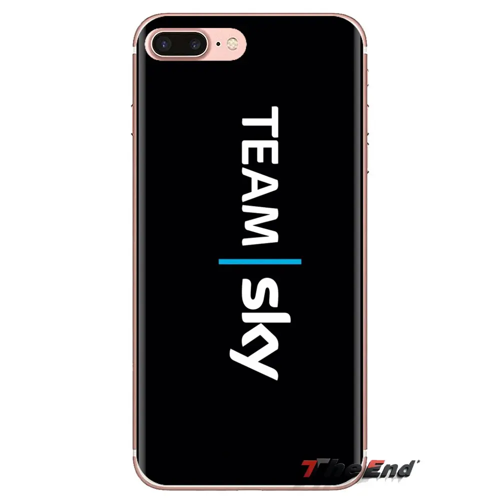 Чехол из ТПУ для велосипедной гонки Sky Pro Team Cycling iPhone XS Max XR X 4 4S 5 5S 5C SE 6 6S 7 8 Plus samsung