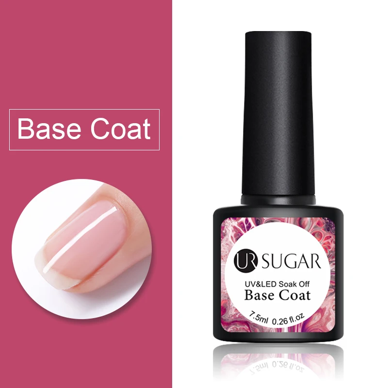 base coat Ur Sugar 7,5 мл матовый УФ-Гель-лак матовый эффект УФ светодиодный Гель-лак замачиваемый УФ Гель-лак для ногтей долговечные ногти маникюр верхнее покрытие - Цвет: base coat