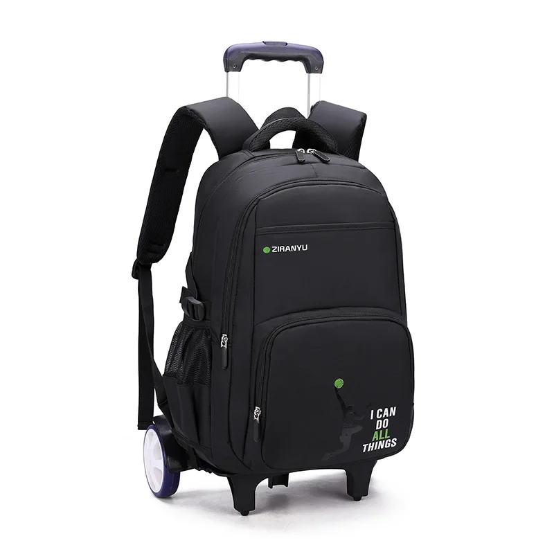 

2/6 trolley school backpack Girls boys Trolley School Bags kids Backpack Wheels Schoolbag Detachable Children Rolling Backpacks