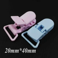20 pcs plastic suspender clipspinkblue plastic pacifier clip 20mm pacifier holders suspenders mitten clips