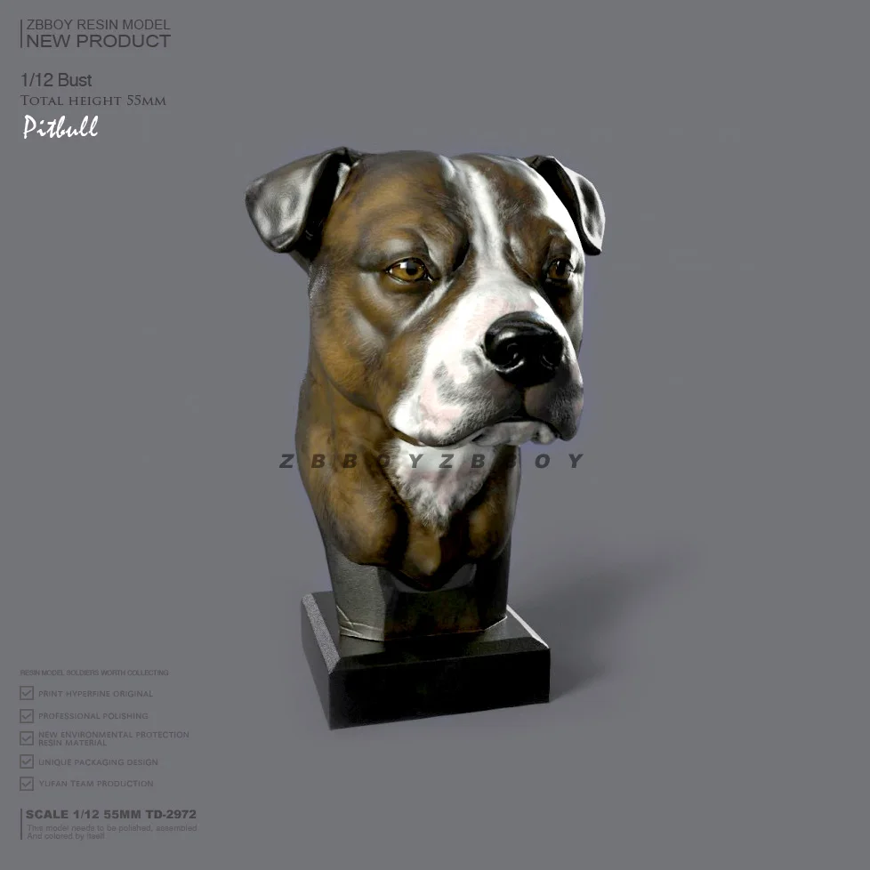 

55 мм Смола модельные наборы DIY фигурка собака Аватар самосборка Фотоэлементы