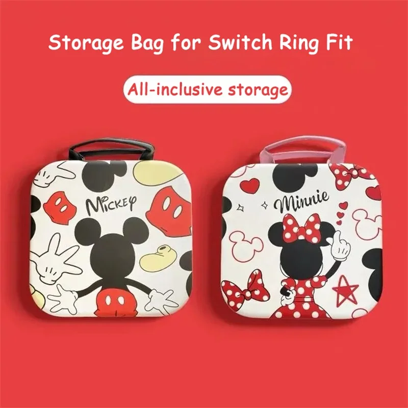 

Minnie Mickey Storage Case for Nintendo Switch NS Ring Fit Adventure Bag Ring Handbag for Nintend Switch Console Accessories