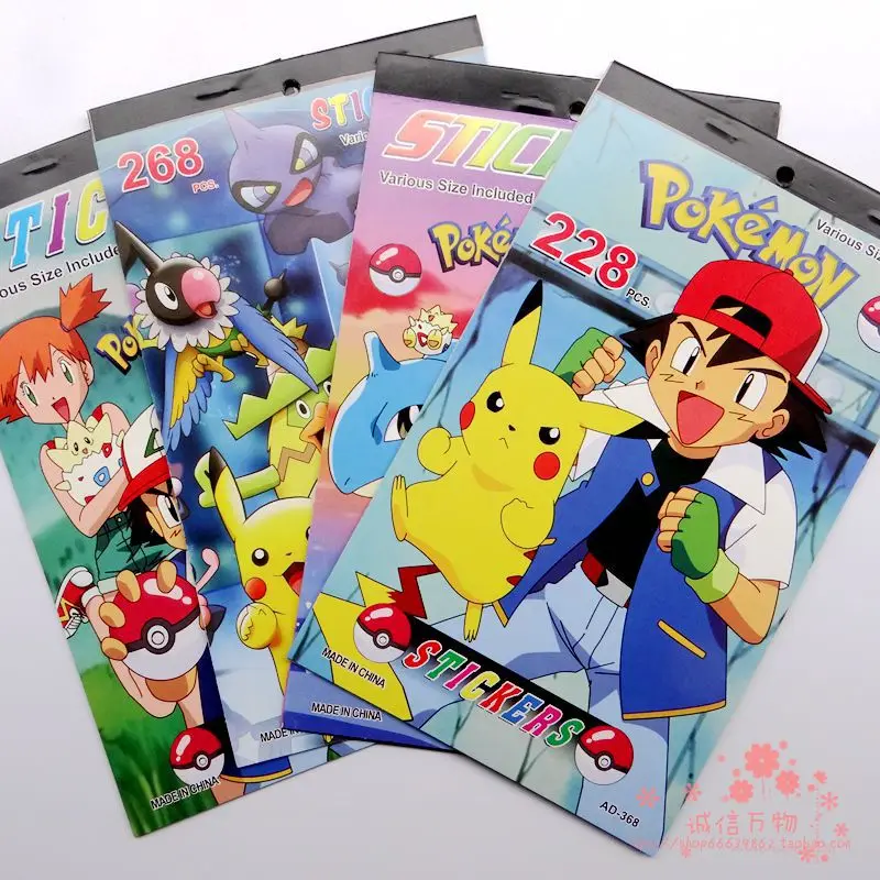 Стикеры классических игрушек Pokemon Детские из мультфильма эльф Пикачу | Игрушки и