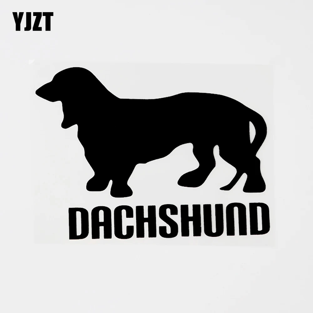 Интересный виниловый автомобильный стикер YJZT 15 4 см × 11 2 такса с животными