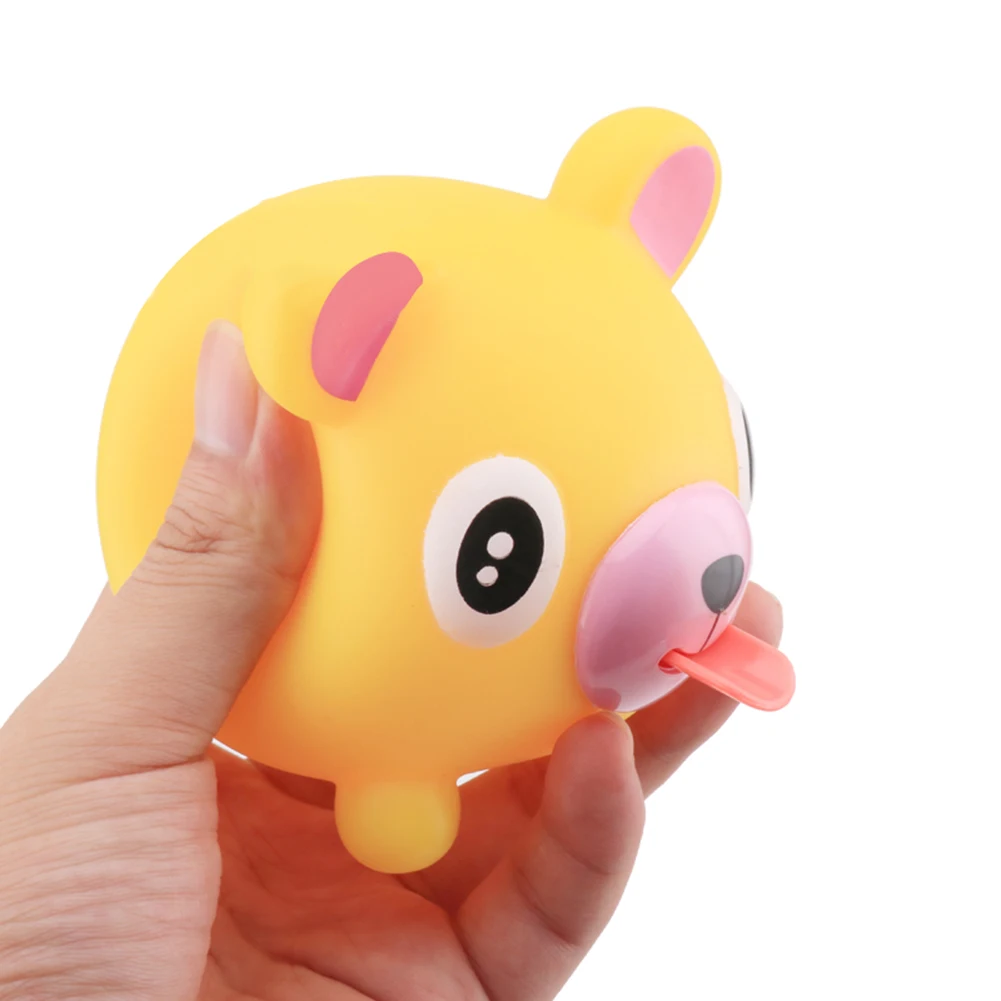 

Creative Fidget Sensory Toy Cute Animal Screaming Tongue Sticking Out Stress Reliever Toy Vocal Doll Decompression Squeeze Toy