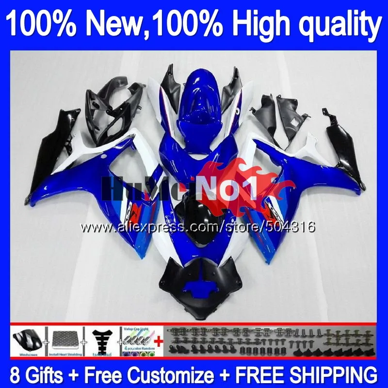 

Body For SUZUKI GSX R600 GSX-R750 GSXR 600 750 CC 06 07 2006 2007 16MC.2 Stock blue GSXR-600 K6 GSXR600 GSXR750 06 07 Fairing