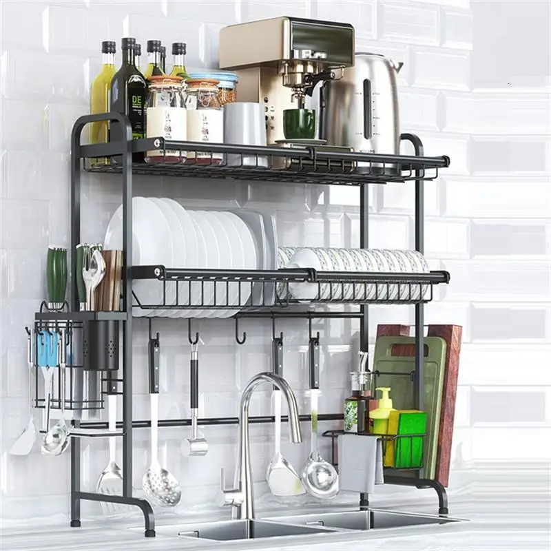 

De Rangement And Storage Egouttoir Vaisselle Stainless Steel Cozinha Rack Cocina Organizador Cuisine Mutfak Kitchen Organizer