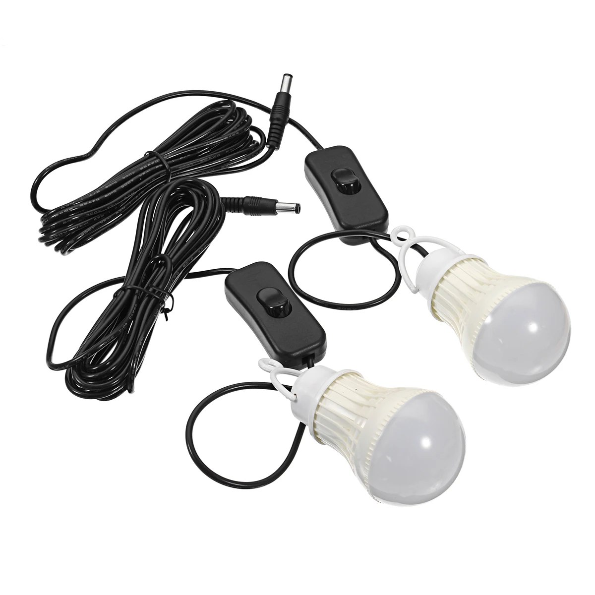 

3W Solar Panel Emergency Light Kit Solar Generator 4 Heads USB Charger Cable with 2 LED Light Bulb for Outdoor Camping