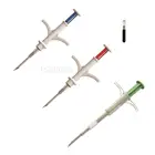 Биосексные бирки 1,4x 8 мм2*12 мм1,25*7 мм, инжектор для имплантата животных с чипом для собак, инжектор с микрочипом RFID, инжектор для животных, шприц для защиты домашних животных