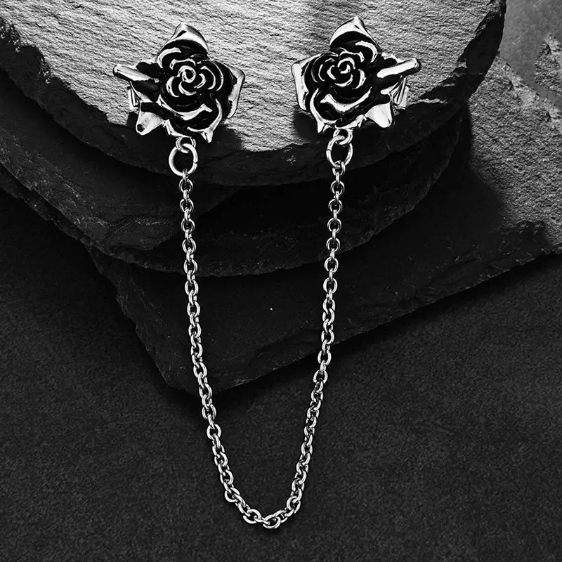 2 шт. свитер шаль зажимы кардиган платья клип воротник с цветами цепочкой для