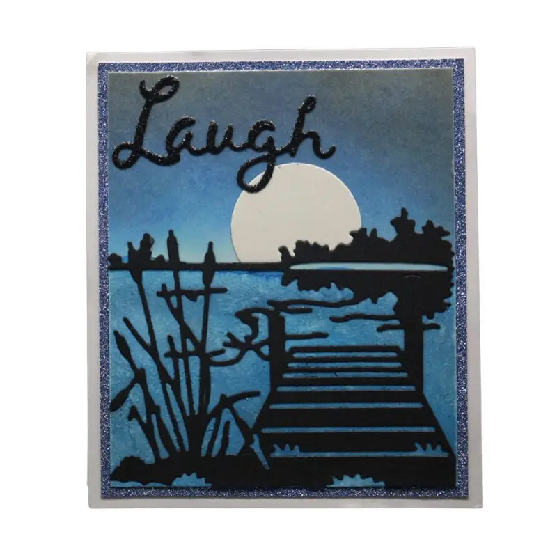 

53CA Lakeside View Metal Cutting Dies Stencil DIY Scrapbooking Album Stamp Paper Card Embossing Craft Decor