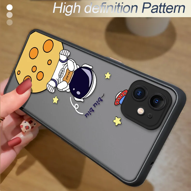 Skin Feel Case For Samsung S22 S21 Plus 5G Ultra S20 FE S10 Lite S10E S8 S9 Cute Shockproof Soft Edge Translucent Phone Cases images - 6