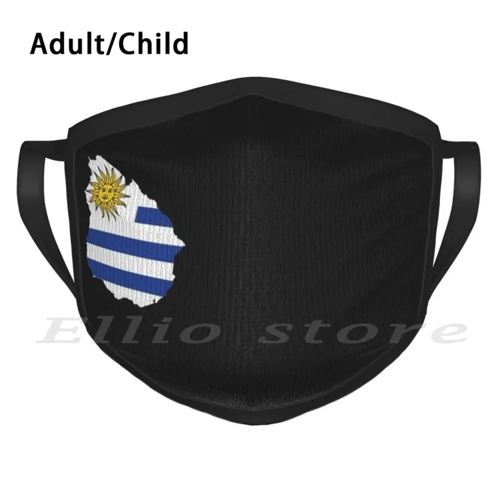 

Маска для лица с флагом уругвы, Забавный принт, многоразовый шарф 1090, маска для лица, защитная карантин для медсестры