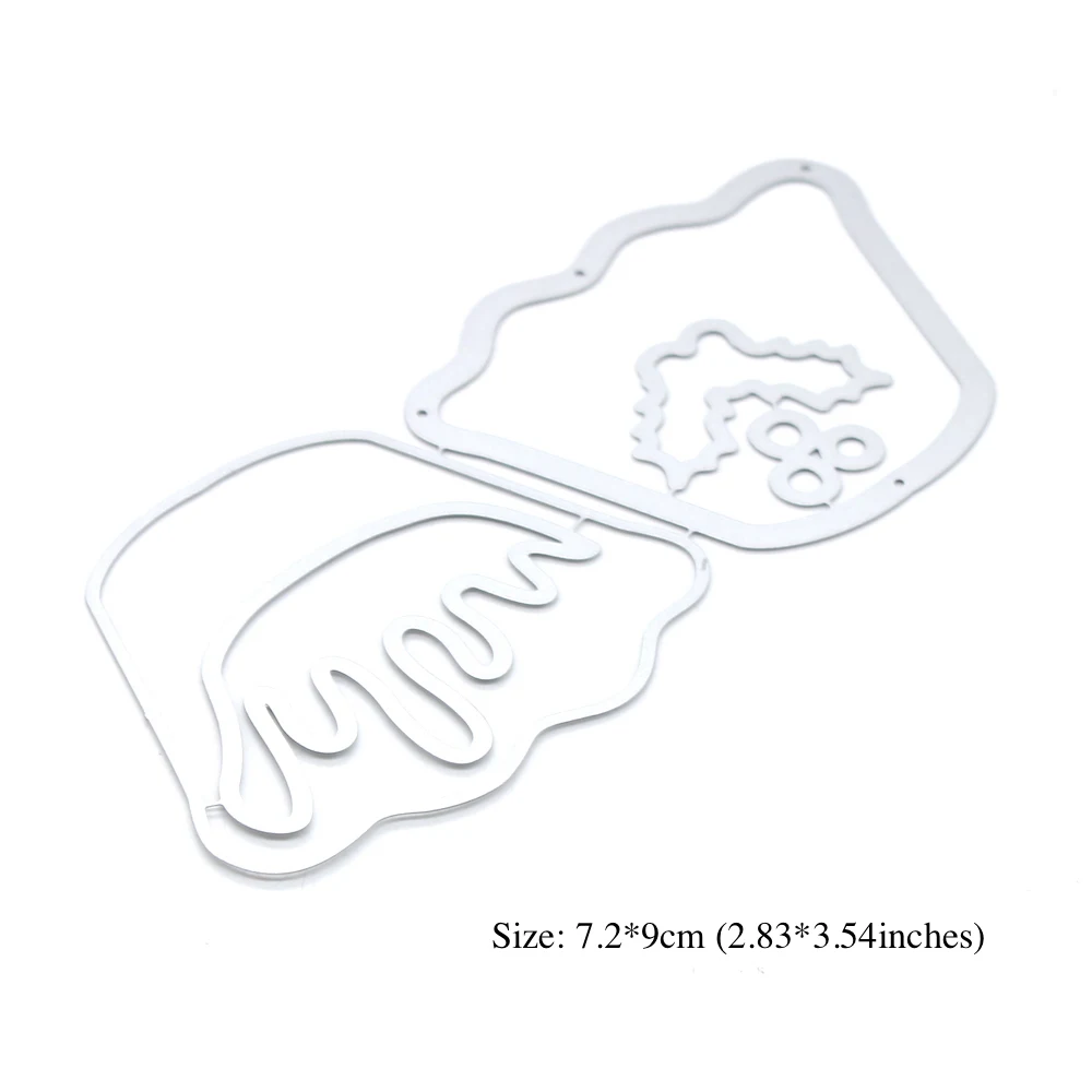 

KSCRAFT Christmas Pudding Shaker Metal Cutting Dies Stencils for DIY Scrapbooking Decorative Embossing DIY Paper Cards