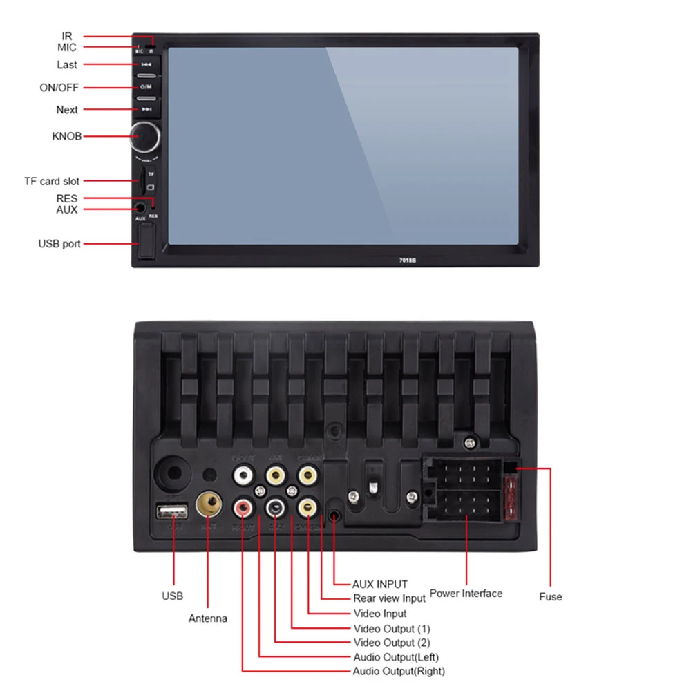 Салона автомобиля MP5 плеер Поддержка TF карта Автомобильный стерео автомобильные